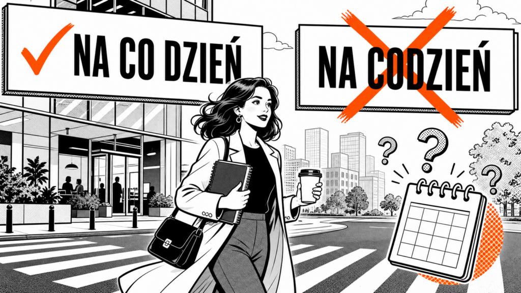 na co dzień czy na codzień